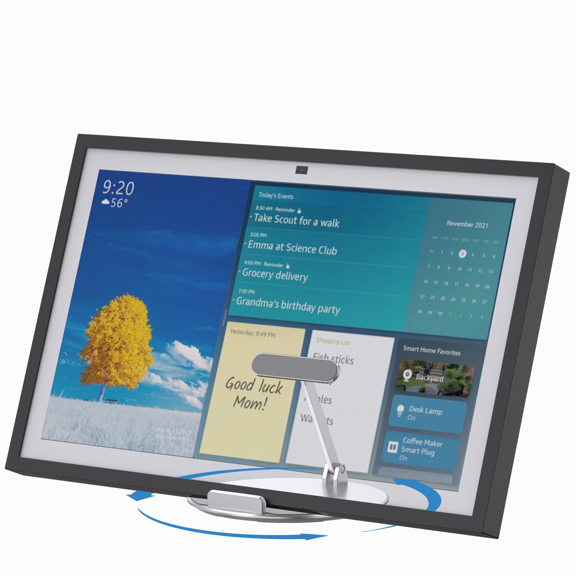 amazon echo show 15 スタンド付き Almoz Echo Show 15 Stand Swivel and Tilt, Aluminum Echo 15 Stand