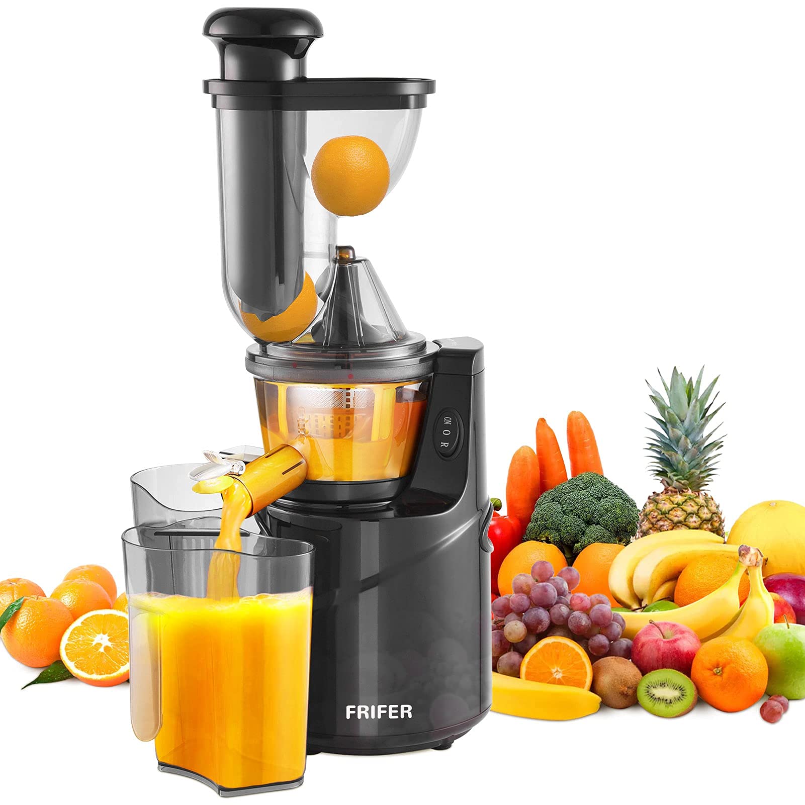 Buy Juicer Machines Frifer Slow Masticating Juicer, Slow Juicer 76mm