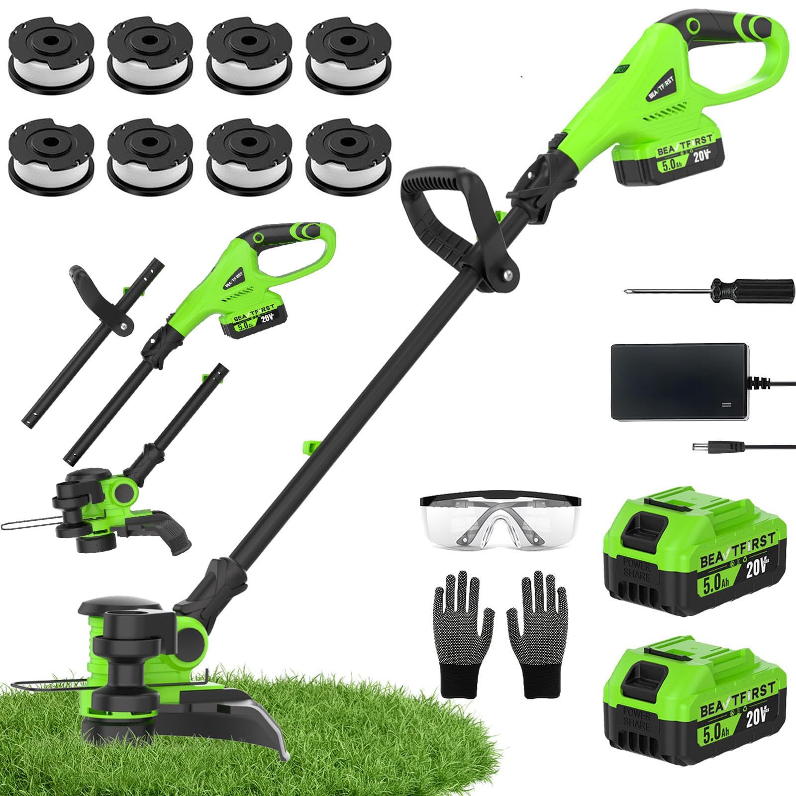BeautFirst 12-Inch Cordless Weed Eater