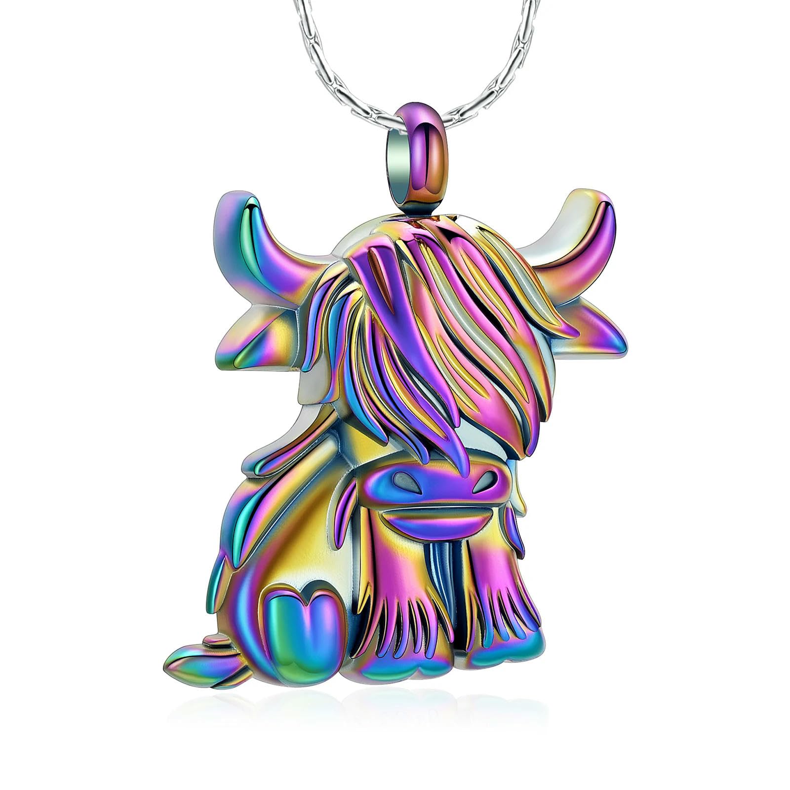 Collar de urna para cenizas regalo funerario conmemorativo para hombres y mujeres colorido