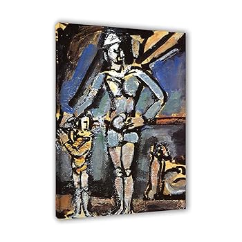 Amazon.co.jp: ジョルジュ・ルオー 有名な絵画の複製。「道化師