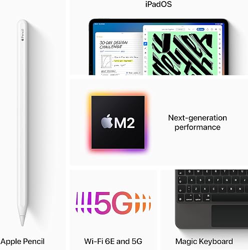 2022 Apple iPad Pro (12.9-inch, Wi-Fi, 128GB) - Space Grey (Renewed) - 5