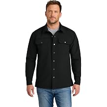 CornerStone Unisex Soft Shell Shirt Jacket | Waterproof Fall Jacket for Men & Women, Soft Fleece Lining, Button Up Front