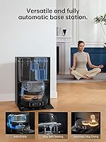 Vista 2 de DREAME Aspiradora L30 Ultra Robot, trapeador de agua caliente de 136 °F, autosecado, fregona extendida, elevación, recarga, vacío automático