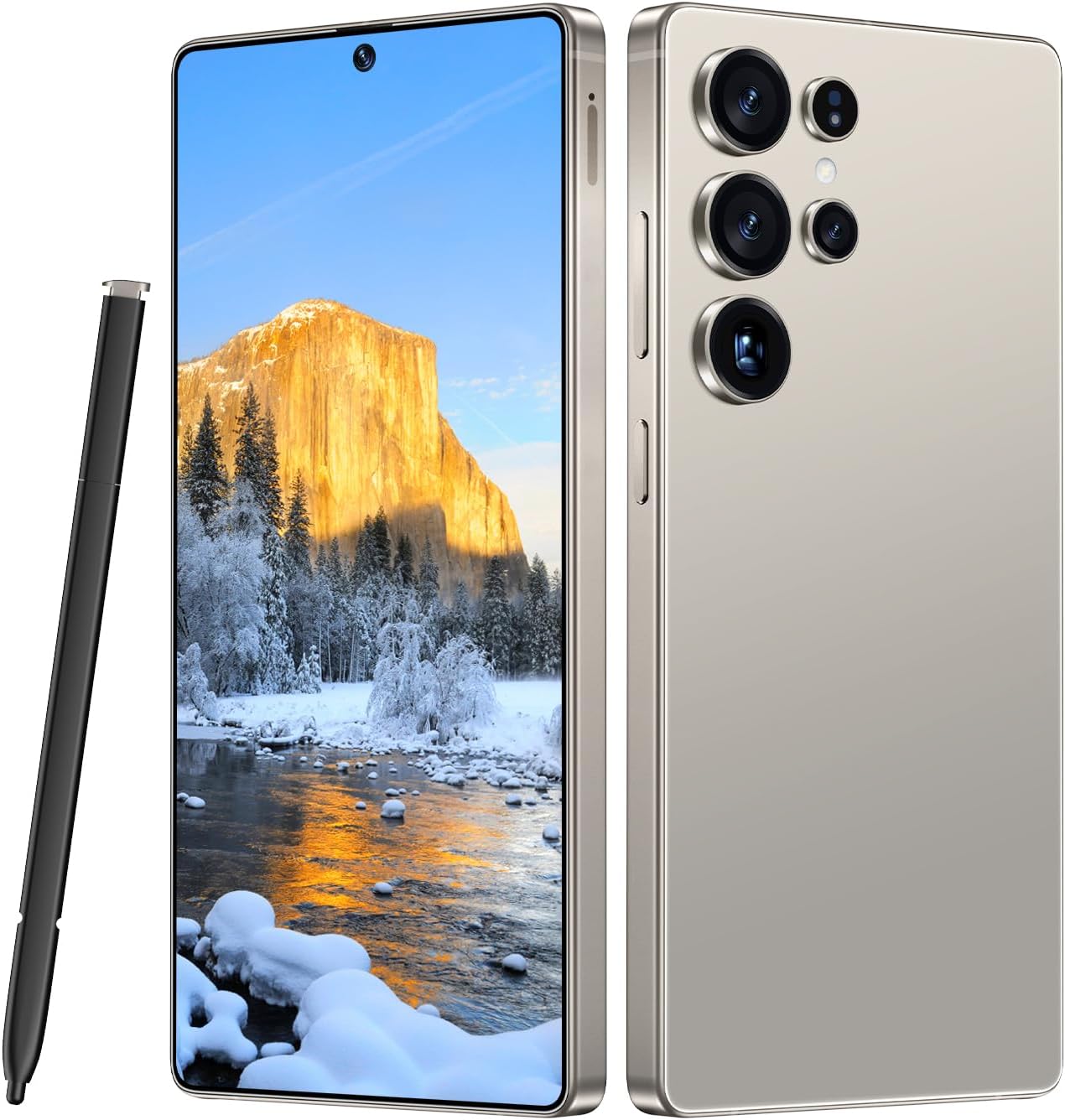 MMY I25 Ultra 5G Unlocked Smartphone,16GB+512GB Fully Cell Phone for Android 14, 6.99″ Unlocked Cell Phone, 7000mAh, 68MP+108MP Dual Camera/Dual SIM/Fingerprint Lock/Face (Titanium Gray)