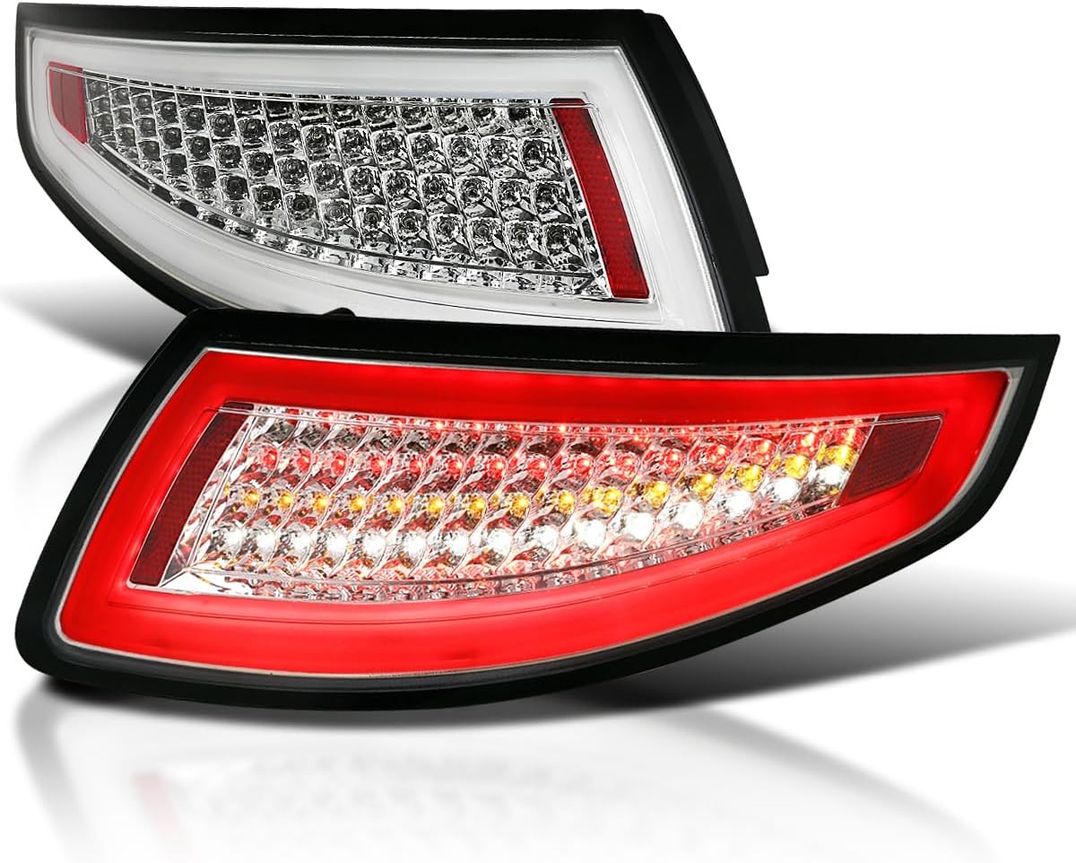 Spec-D Tuning LT-91105CLED-TM Chrome Tail Light (911 Led)