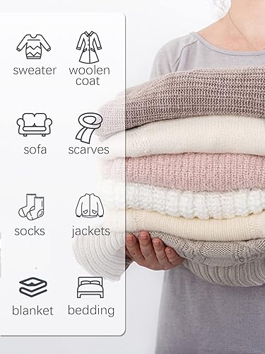 Miniatura 7 de Homeleader - Afeitadora eléctrica de tela, removedor de pelusa recargable, pantalla digital LED con 3 velocidades y hojas de 6 hojas, removedor de