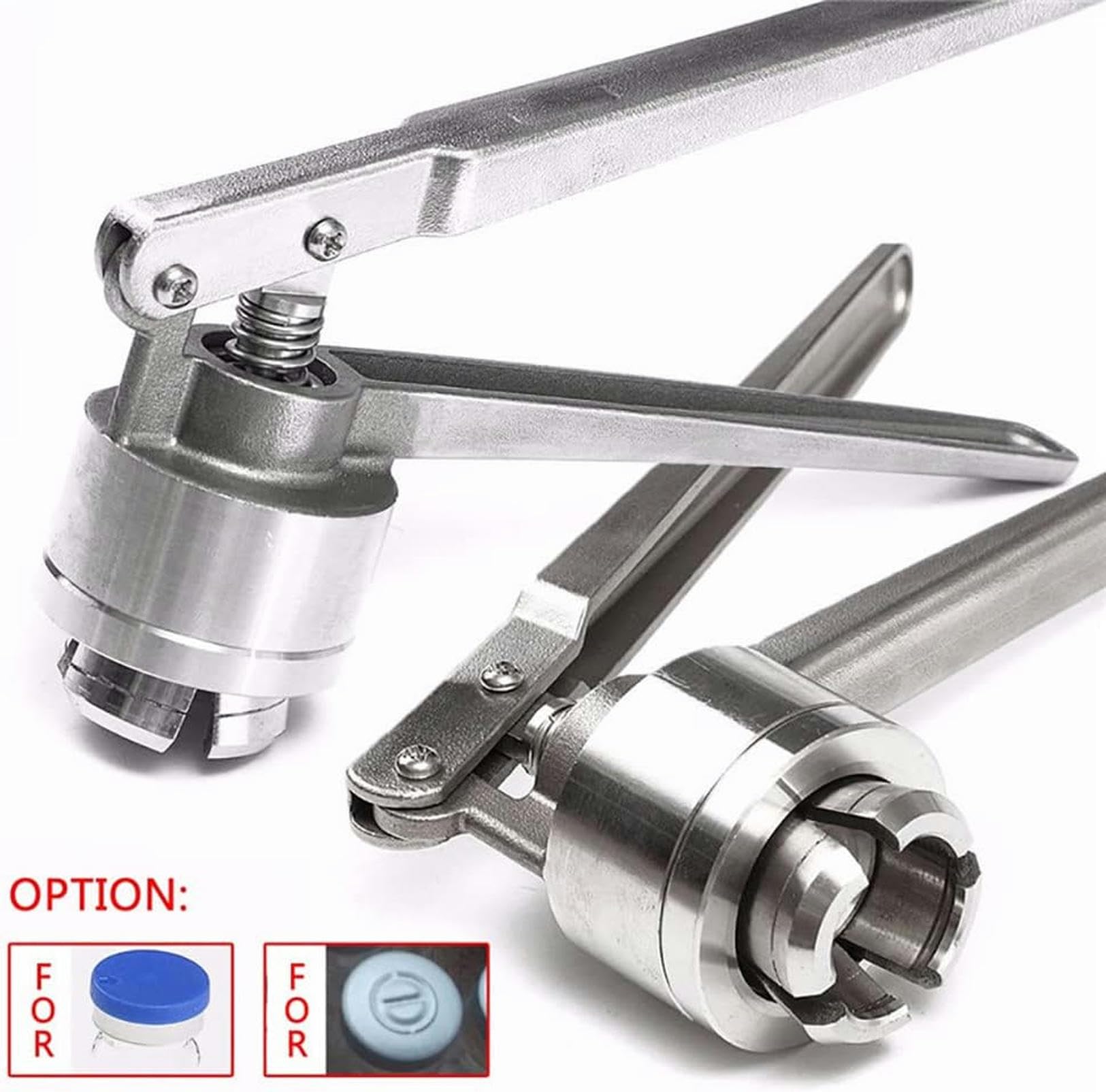 Piegatrice for fiale Flip off, piegatrice/tappatrice Portatile, Strumento for tappare guarnizioni da 13 mm 15 20 ，Pinze tappatrici(FullAluminum,13mm)