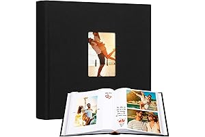 Elegant Linen Photo Album 4x6 for 240 Photos with Writing Space