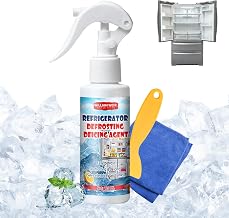 Freezer Defroster Spray Fridge Cleaner with Towels and Crab Quick Defrosting Odour Ignition Energy Saving Suitable for Refrigerator Refrigerator etc