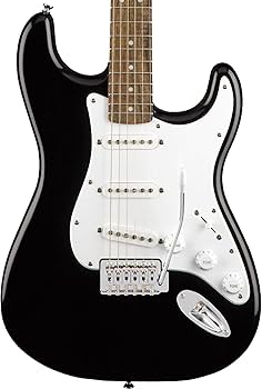 Squier Strat エレキギター ブラック ギターケース付き Squier by Fender SONIC STRATOCASTER HSS Black エレキギター