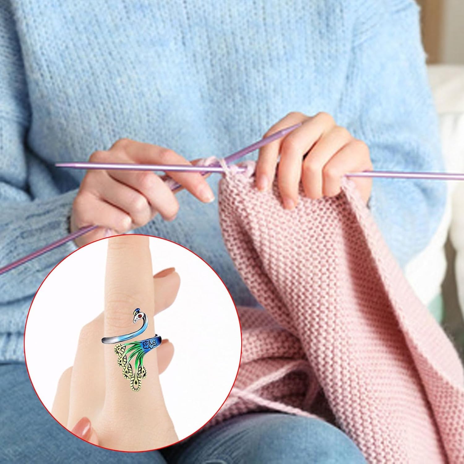 Set di 4 anelli di staffa con anelli di sospensione a cerniera LE CROCHET FRANCAIS | Leroy Merlin