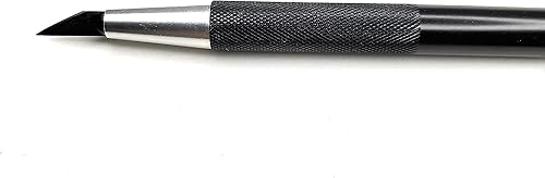 Miniatura 8 de Excel Blades Paquete de 2 cuchillos retráctiles K47, cuchillo de artesanía de precisión con hoja en ángulo # 65 para álbumes de recortes, plantillas