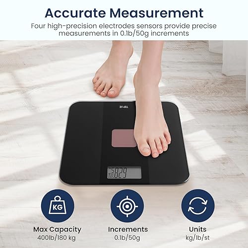 Miniatura 2 de Báscula de peso con energía solar con potencia infinita, báscula para peso corporal, báscula electrónica de baño para pérdida de peso, báscula de