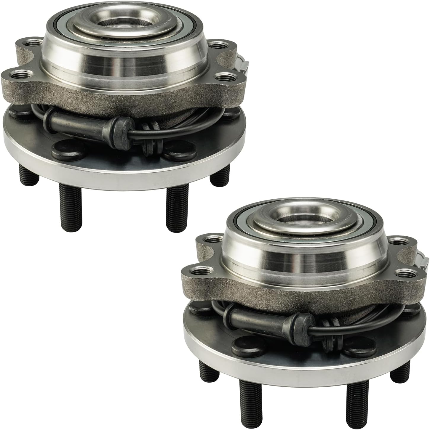 KAX 515065 Pair Front Wheel Hub Bearing Compatible with 2005-2012 Nissan Pathfinder 4.0L 4WD,6 Lug W/ABS