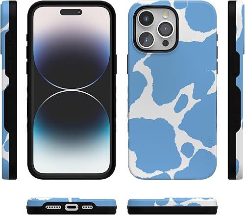 Vista 438 de Casely Funda para iPhone 15 Pro Max Jardín Secreto Flores mixtas Funda atrevida Compatible con MagSafe y botón de acción Secret Garden