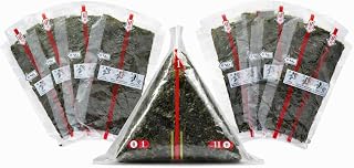Onigiri Wrapper with Nori Separator, Rice Ball Packaging to Keep Seaweed Crispy, Disposable Japanese Onigiri Wrapper, 100 Count | Onigiri separator, Keeps nori crispy, Pull strip design, For food service
