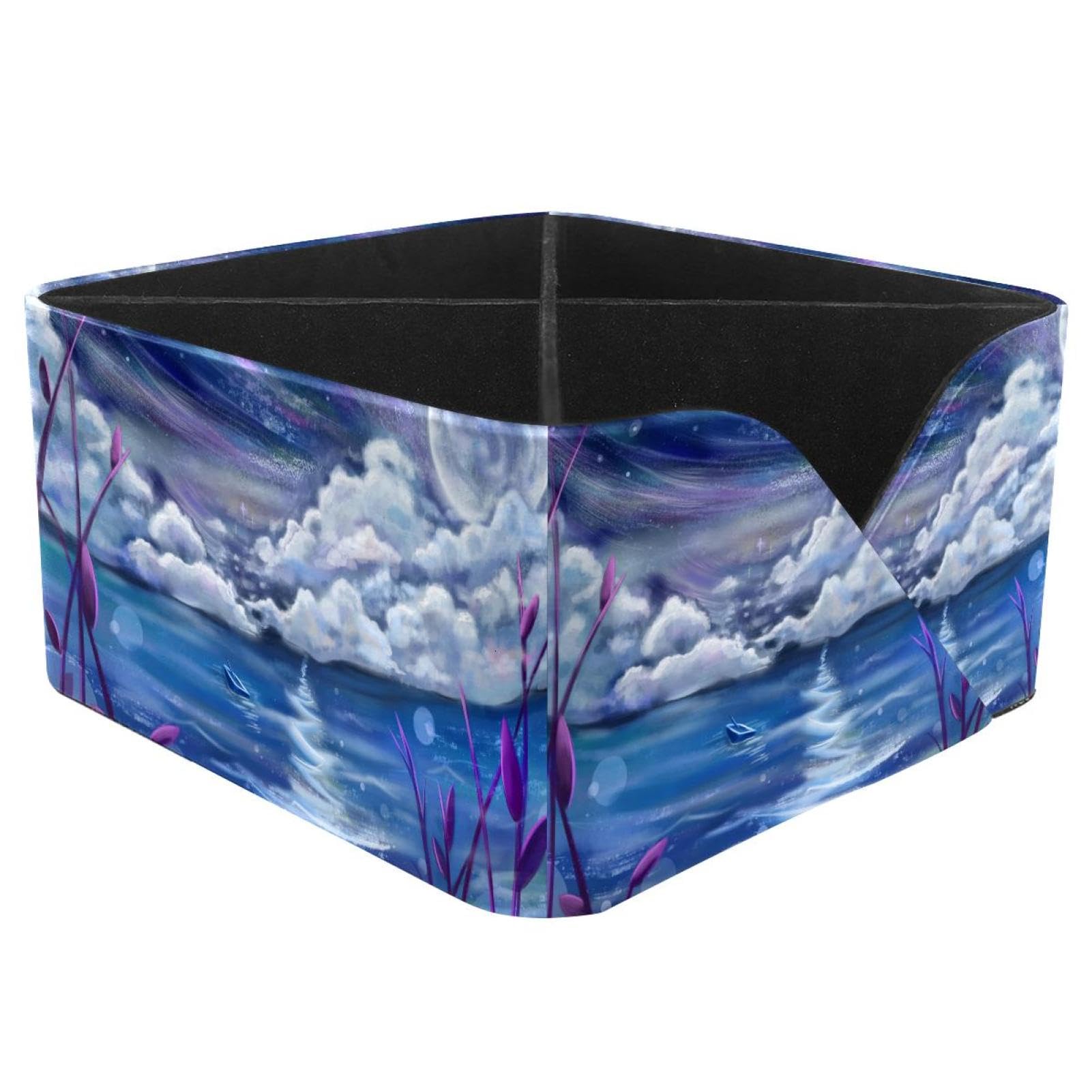 KengjuTesu Amazing Landscape Desktop Organizer Pen Holder, Rectangular Pencil Cup for Office, Study and Makeup Stations