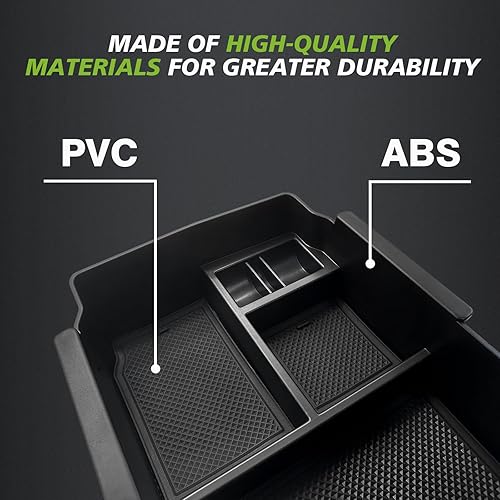 Miniatura 5 de Muslogy para CR-V 2023 organizador de consola central reposabrazos bandeja de almacenamiento divisor de material ABS accesorios interiores palé de