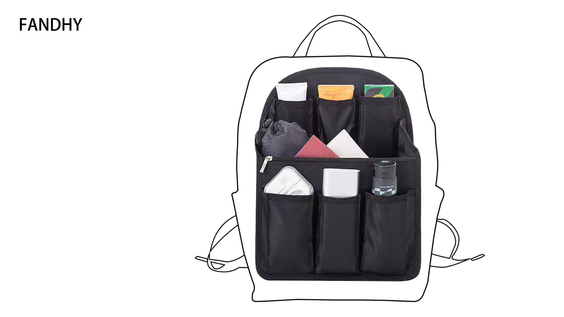 Amazon.co.jp: FANDHY バッグインバッグ インナーバッグ リュックイン