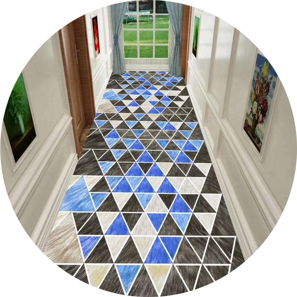 Tapis couloir 3D triangle classique pour une entrée de maison accueillante