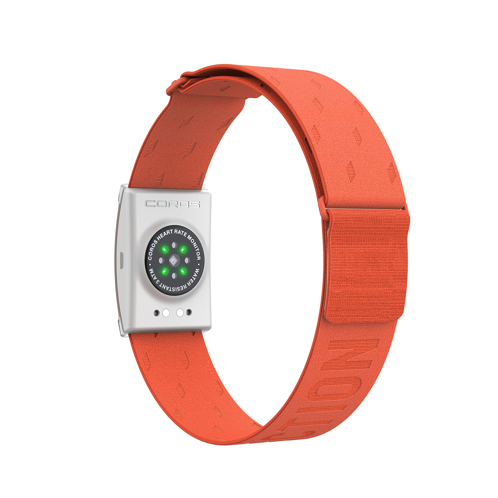 COROS Heart Rate Monitor, Comfort, Easy to wear, Auto-wear Detection, Advanced Sensor, Precise Data, Bluetooth, 38 Hours Battery Life, Compatible with up to 3 Connections, for Run and Bike - Orange