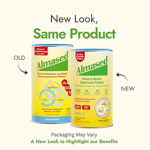 Miniatura 3 de Almased Kit de proteína en polvo para pérdida de peso para hombres y mujeres, batido natural de reemplazo de comidas para pérdida de peso,