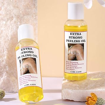 Peeling Oil For Dark Skin,Yellow Peeling Oil lightening exfoliiating dark skin,Extra Strong Peeling Oil,Peeling Solution,Remover Brightening Oil-110ML