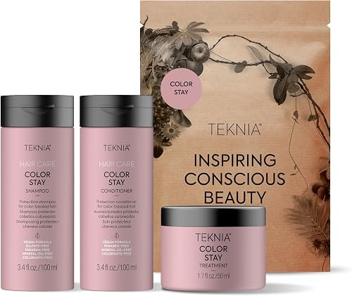 LAKMÉ Teknia Color Stay Travel Pack - 3.4 oz sizes of Color Stay Shampoo, Condit