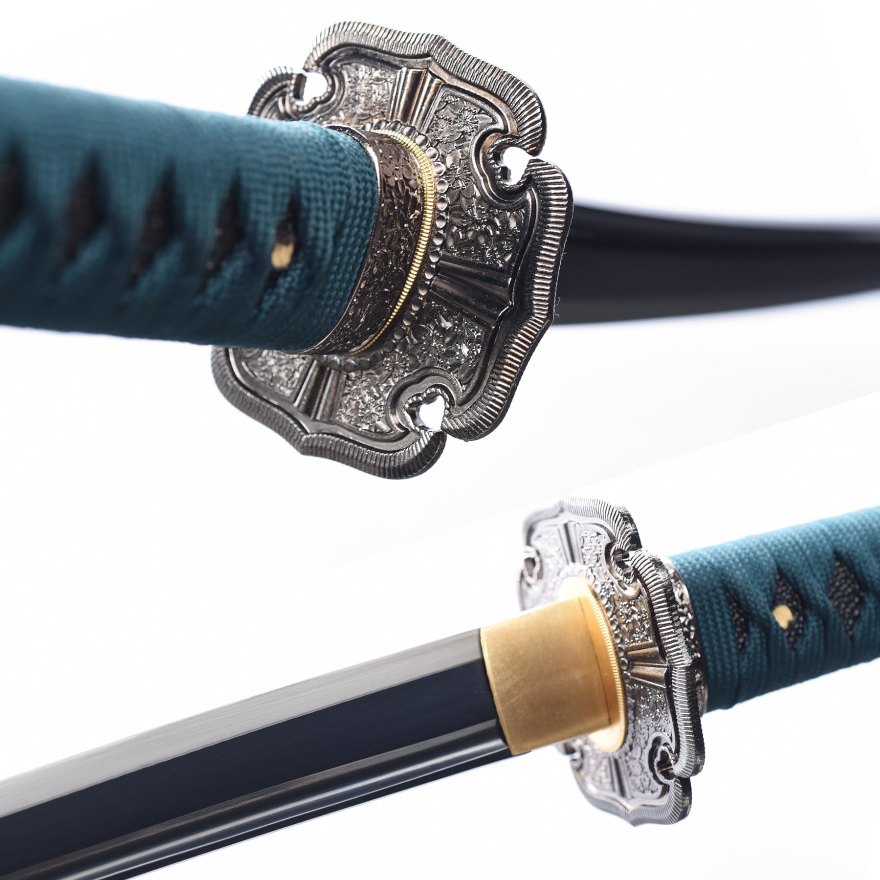 103cm Samurai-Schwert Katana/Scharf/Handgeschliffener hochmanganhaltiger Stahl/Sammelobjekt/Rollenspiel/Halloween/Kampfsportpraxis/Geschenk
