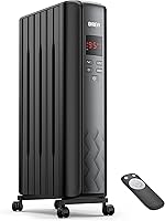 Vista 1 de Dreo Oil Filled Radiator Heater, Electric Radiant Heater with Remote Control, 4 Modes, Overheat & Tip-Over Protection, 24h Timer, Digital
