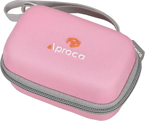 Miniatura 9 de Aproca Funda rosa, para cámara digital CAMKORY, cámara digital Lecran, cámara de vídeo para niños, funda protectora de almacenamiento de viaje