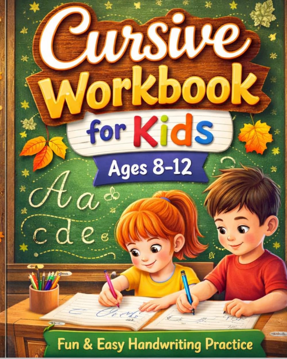 Cursive Workbook for Kids Ages 8-12: Cursive letter tracing book. Cursive writing practice book to learn writing in cursive (Beginning Cursive Handwriting Workbooks)