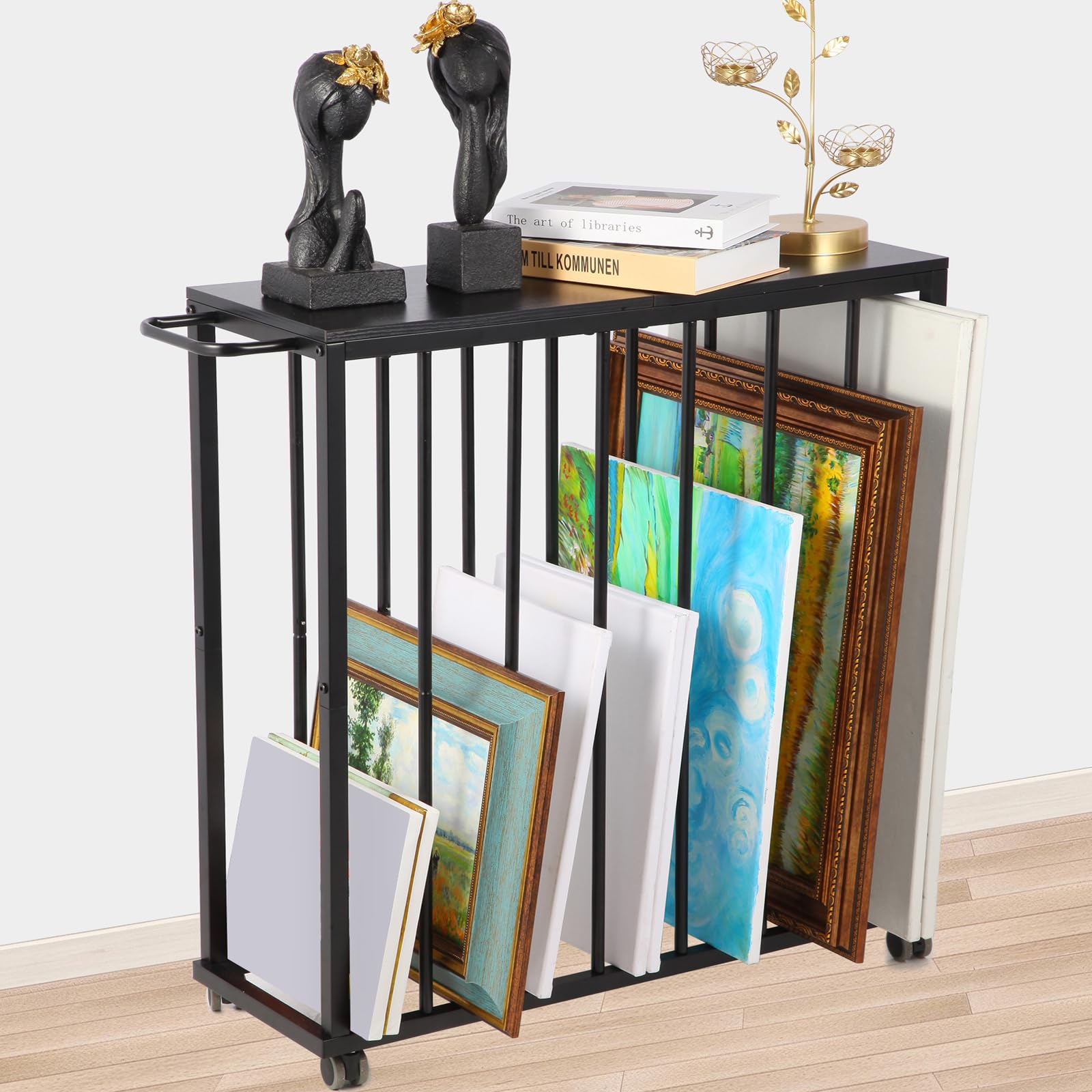 Artist Supply Storage Xnwouco Large Art Storage Rack For Canvas, Frames ...
