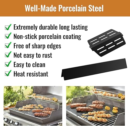 Miniatura 34 de Piezas de repuesto para parrilla Weber GS4 Spirit II 200 Series, Spirit II E-210, S-210 (control de montaje frontal), barras aromatizantes 7635