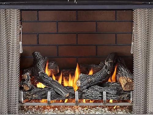 Miniatura 5 de Panel de ladrillo de fibra de cerámica de piedra arenisca para inserción Fireplace al aire libre serie 450 - Modelo # FLB450-S