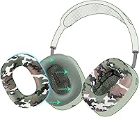 Vista 10 de SOULWIT Funda de silicona a prueba de sudor para AirPods Max, ajuste cómodo para ejercicio en el gimnasio, fácil de limpiar, sin pérdida de calidad