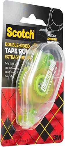 Miniatura 5 de Scotch Rodillo adhesivo de puntos, 0.31 x 49 pies (6055), paquete de 6 - Adhesivo permanente de doble cara para manualidades, álbumes de recortes y