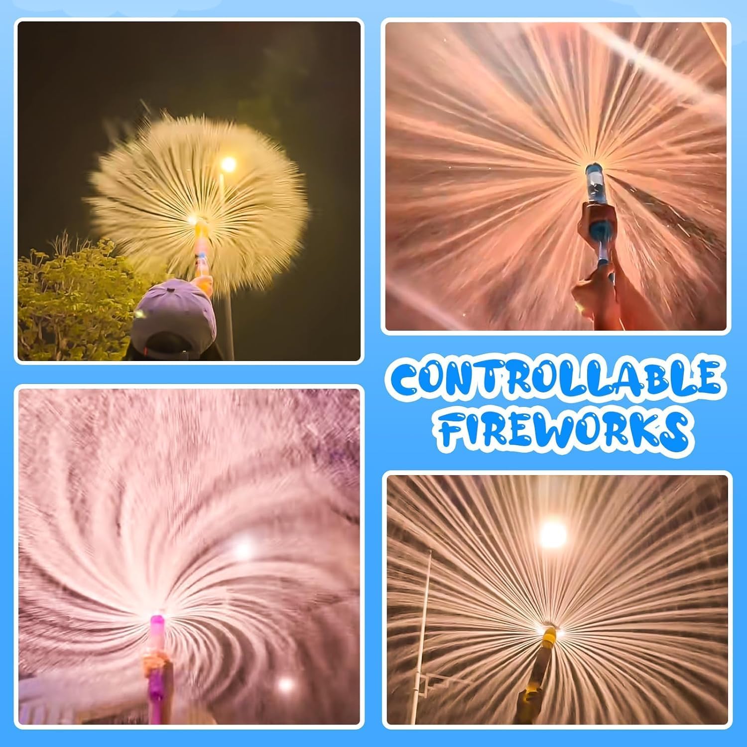 4Pack Firework Water Sprayer, Fun Spray Accessory for Pool, Beach, Party & Marriage Proposal (4pack/A)
