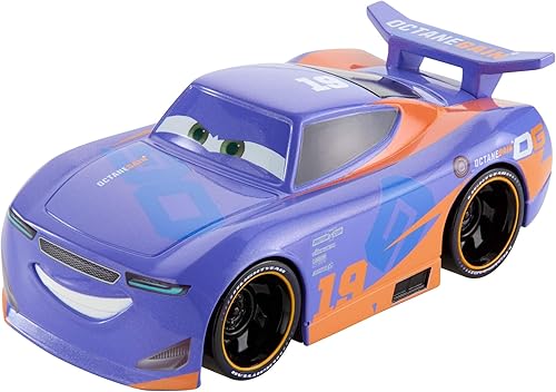 Disney Cars Toys Turbo Racers Surtido, vehículos de personajes de películas, alerón de bomba y carrera, sin baterías para jugar sin fin, a partir de