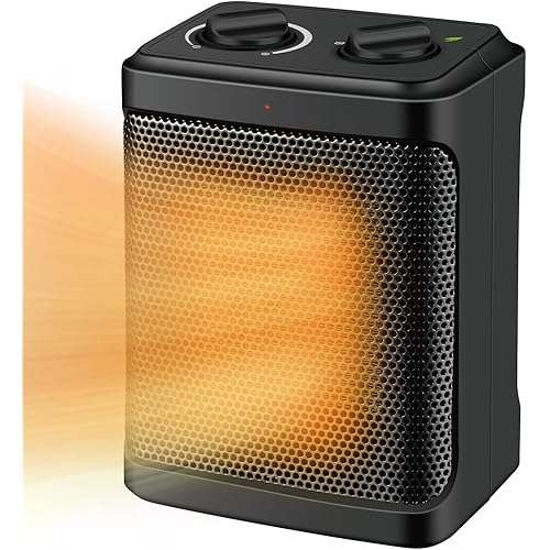 Portable Electric Space Heater for indoor use,1500W Ceramic Portable Heater with 4 Modes, Safety & Fast - Quiet Heat, Small Mini Electric Heater for Indoor Office Room Desktop Home Use