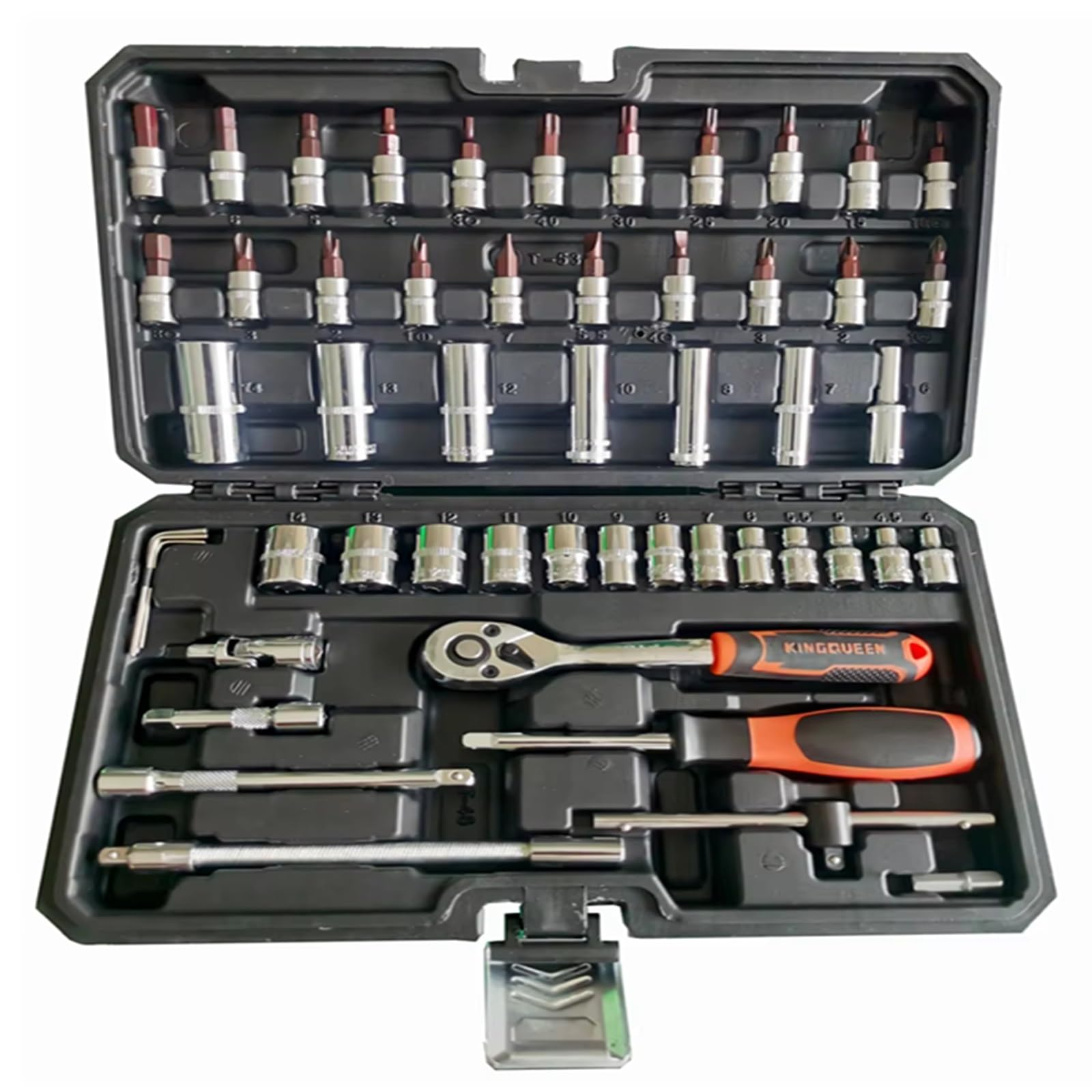 Set utensili professionali Strumenti Di Riparazione Automobili Accessori Hardware Se 53 Pezzi Kit Di A Bussola Utensili Manuali Con Chiavi A Bussola