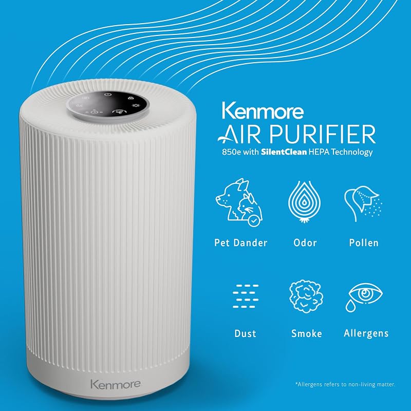 Kenmore Air Purifier with H13 True HEPA Filter, Covers Up to 850 Sq.Foot image 2