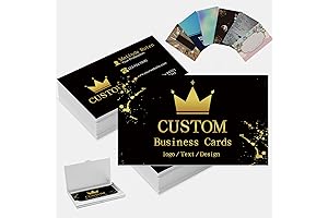 Personalized Business Cards with Your Logo, 18pt Thick Card Stock Paper for...