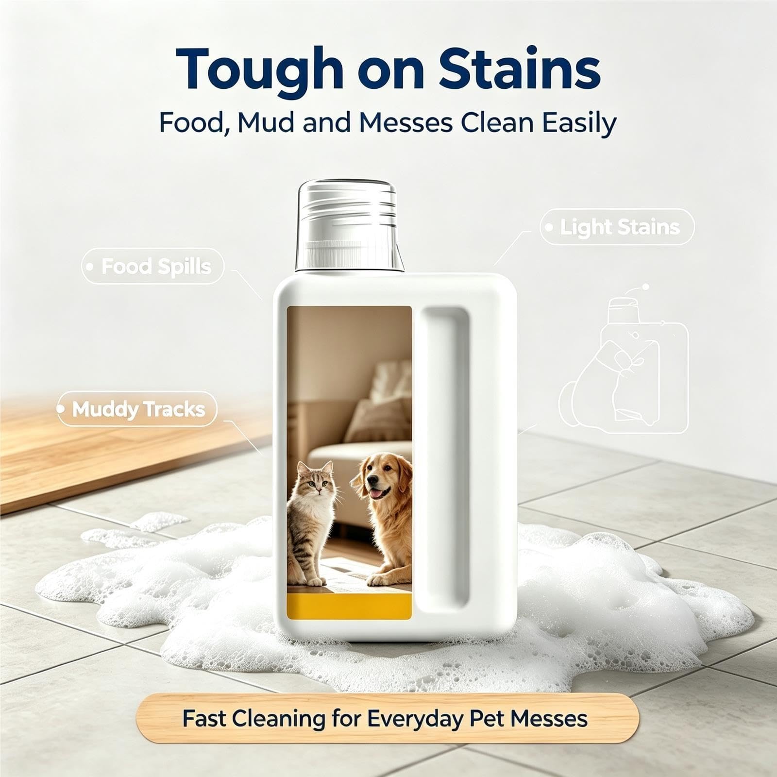 Soluzione Di Pulizia Per Animali Domestici 1000ml, Compatibile Con Dreame