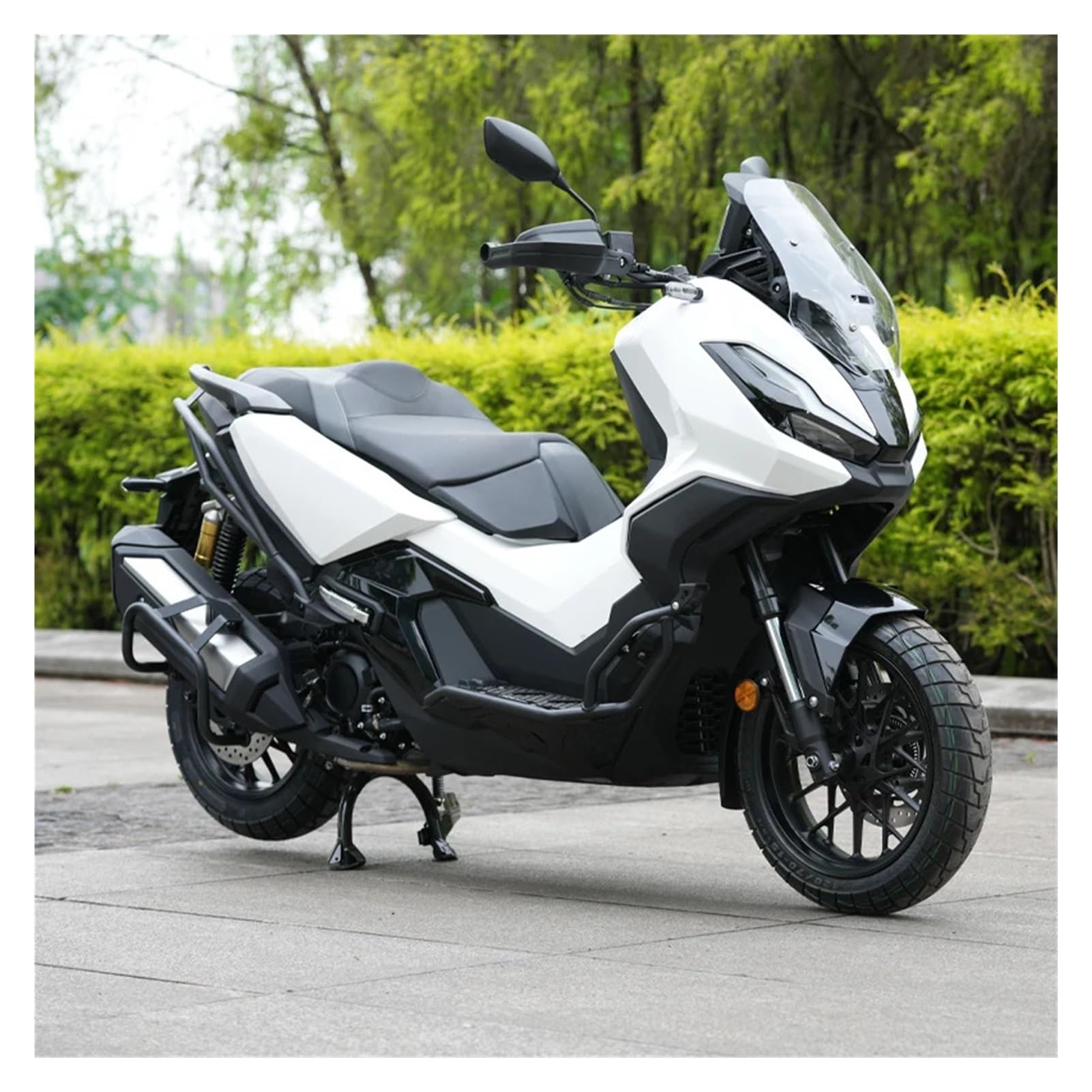 Compatibile con Honda ADV350 2021-2025 Protezione for scarico moto Barra di protezione Paraurti marmitta Gabbia for acrobazie Accessori dalle cadute(Black)