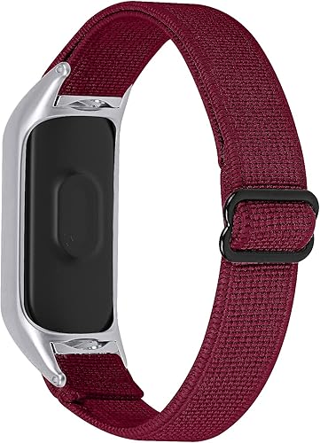 Moekk Mi 6 reloj trenzado banda, correas de reloj de nylon elástico ajustable trenzado elástico Sport Loop Correa reemplazo hombres mujeres pulsera