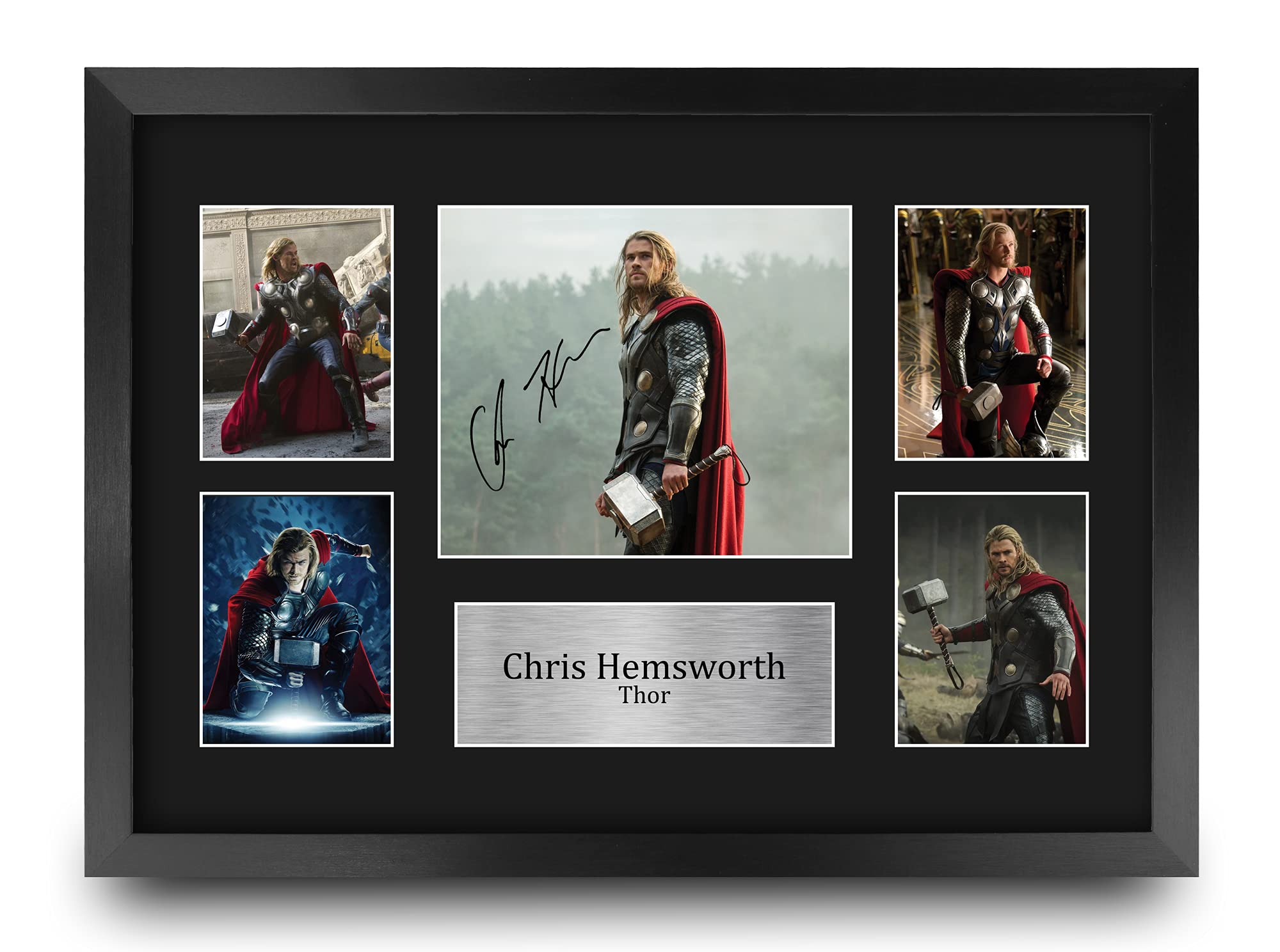 クリスヘムズワース　サイン　オートグラフ　マイティソー　8×10 インチ Amazon.com: HWC Trading Chris Hemsworth USL Signed Printed