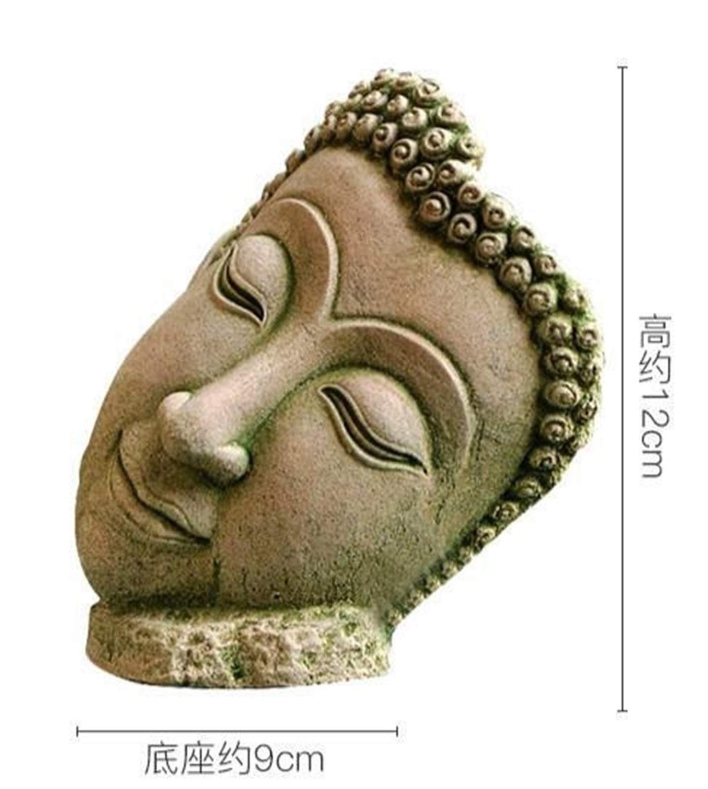 Statua decorativa di Buddha, scultura di sabbia artigianale, ornamento dec