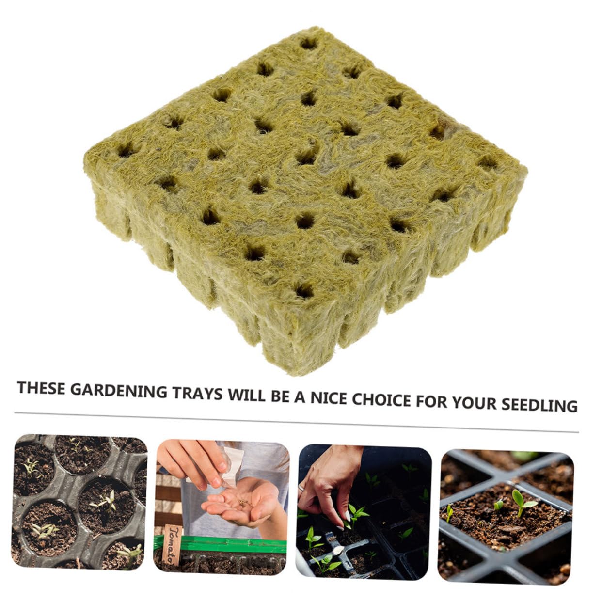 BESPORTBLE 200piezas Cubos De Cultivo Hidropónico Sin Suelo para Propagación De Plantas Bloques De Iniciación De Jardinería Bloques De Cultivo Buena Transpiración y Nutrientes